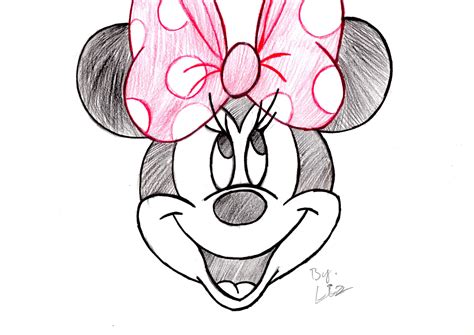 disney drawings minnie mouse